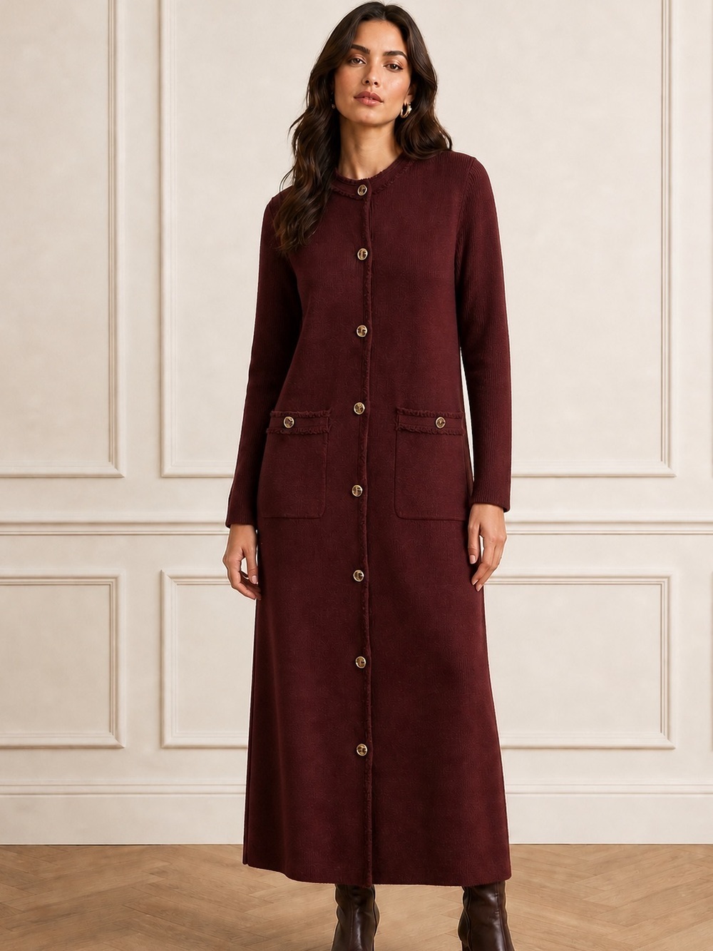 Aleeza Paris Maison Teresa Cardigan Dress